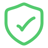 Security, reliability and compliance icon Security, reliability and compliance icon